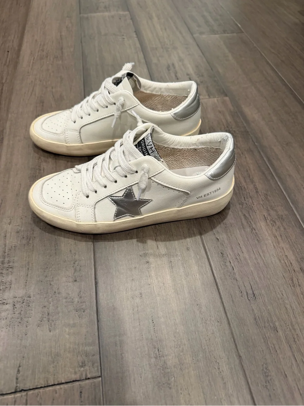 Vintage Havana Reflex White Low-Top Sneakers with Cream Sole